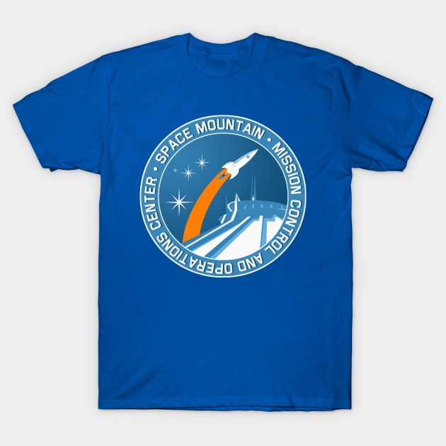 Space Mountain Mission Patch T-Shirt by PopCultureShirts